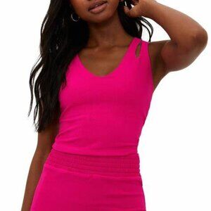 Evelina Cutout Crop Tank Beach Riot